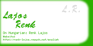 lajos renk business card